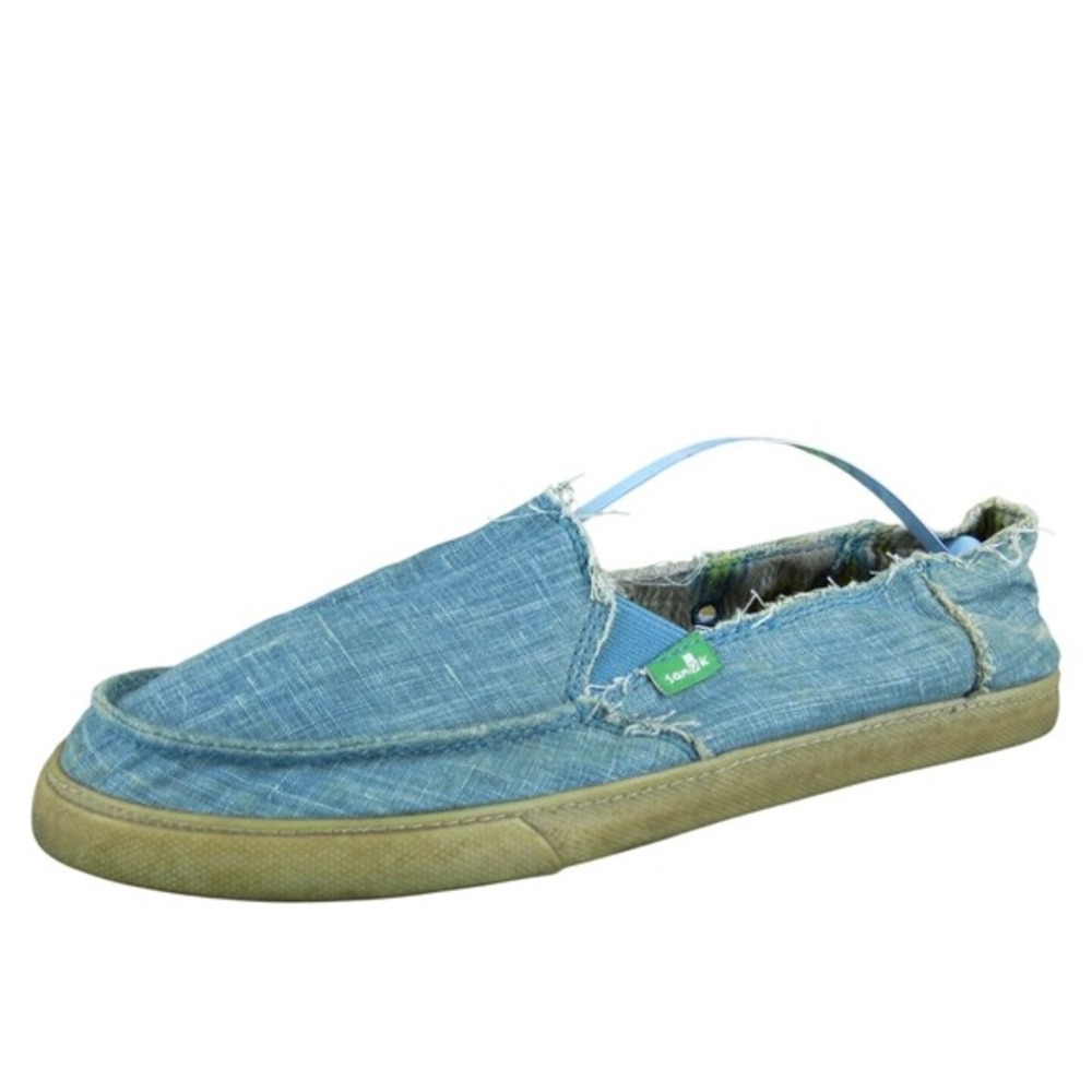 Sanuk Women's  Slip-On Blue Fabric Sz 8‎ Medium  Used 2025